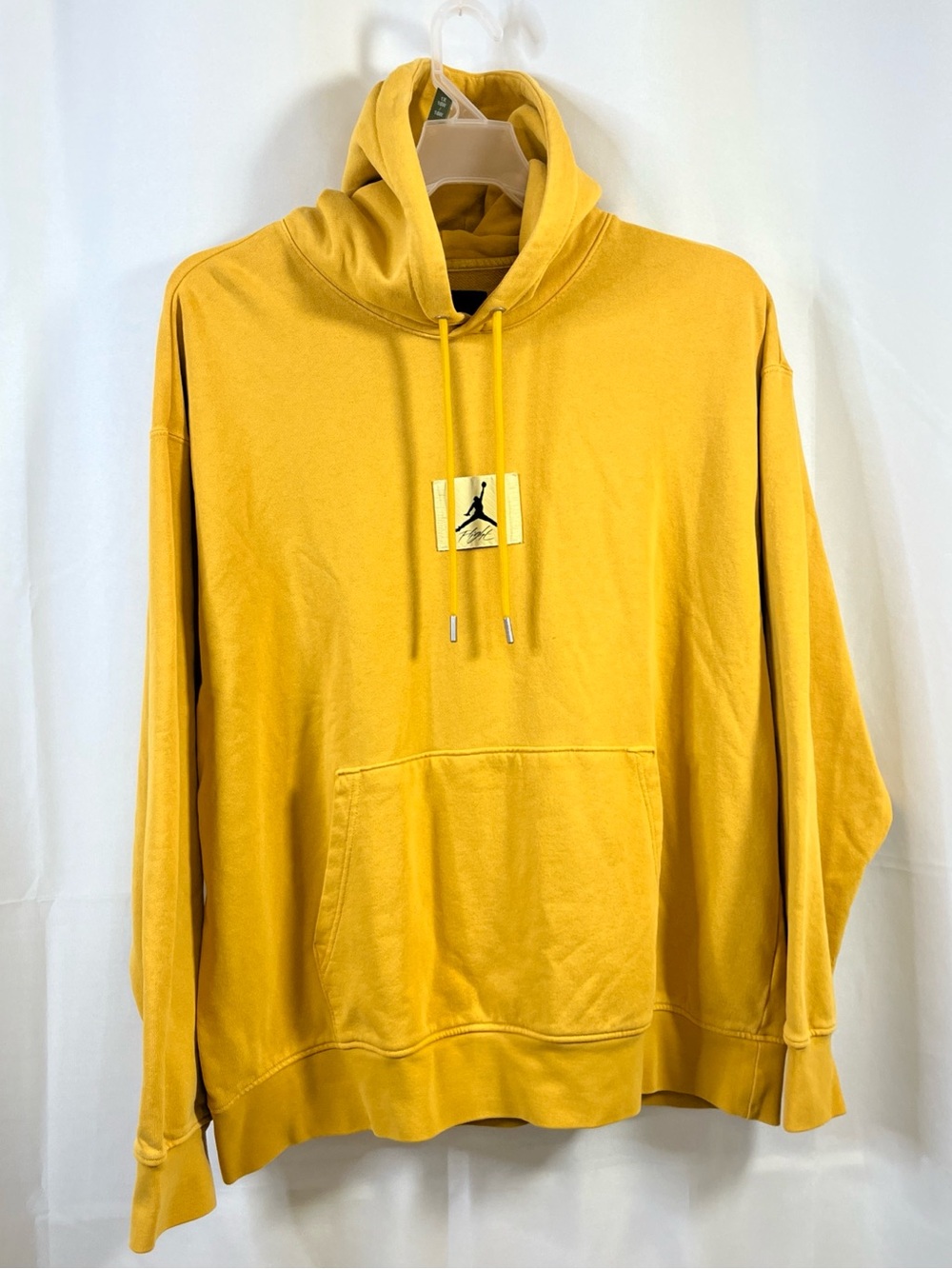 Nike Mens Air Jordan 4 Flight Essentials Washed Gold XL Fleece Hoodie FB7290-752